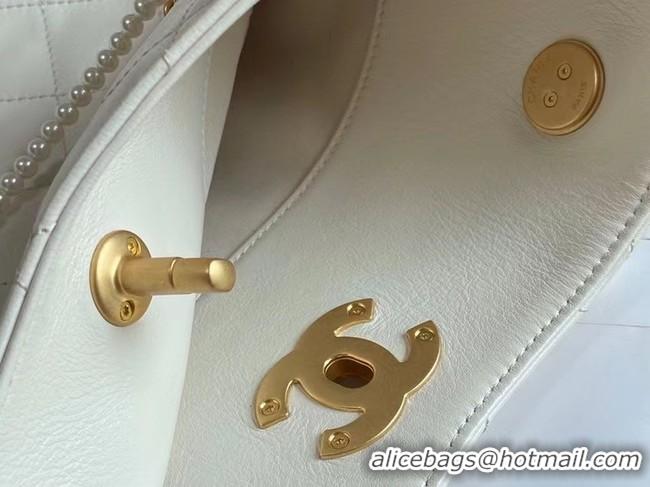 Best Price Chanel Original shopping bag AS2213 white