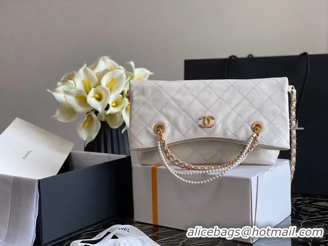 Best Price Chanel Original shopping bag AS2213 white