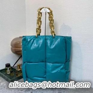 Unique Style Bottega Veneta THE CHAIN TOTE 631257 blue