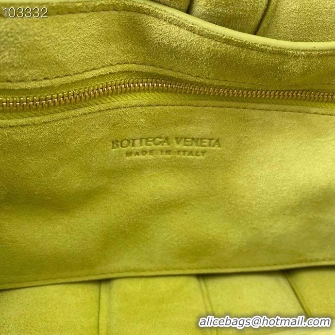 Original Cheap Bottega Veneta PADDED CASSETTE Velvet BAG 591971 Lemon