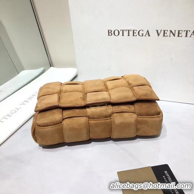 Duplicate Bottega Veneta PADDED CASSETTE BAG suede 591970 brown