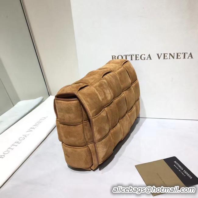 Duplicate Bottega Veneta PADDED CASSETTE BAG suede 591970 brown