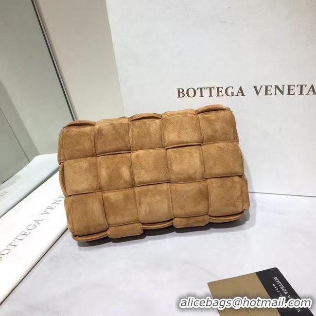 Duplicate Bottega Veneta PADDED CASSETTE BAG suede 591970 brown