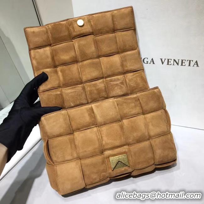 Duplicate Bottega Veneta PADDED CASSETTE BAG suede 591970 brown