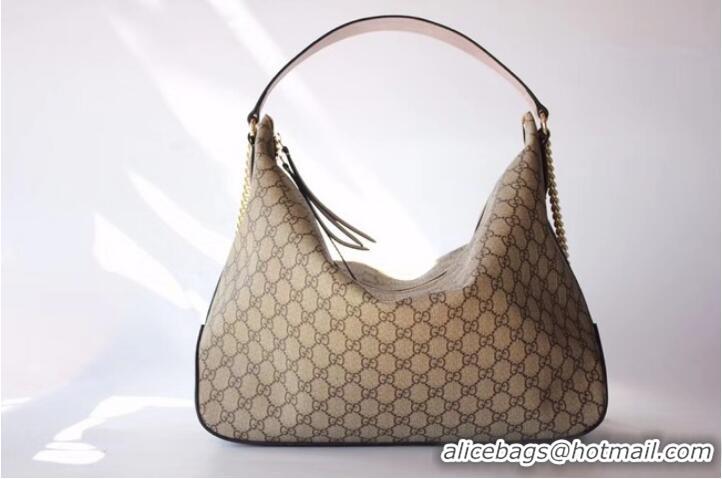 Buy Discount Gucci Signature Large Hobo Bag 477324 Brown