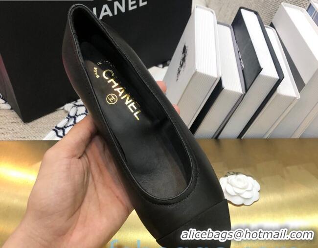 Best Price Chanel Calfskin Crystal Heel 35mm Pumps Black 92226