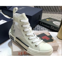 Best Product Dior x Danile Arsham B23 High-top Sneakers in White Canvas 92608