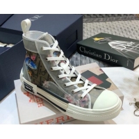 Shop Duplicate Dior x Sorayama B23 High-top Sneakers 92626