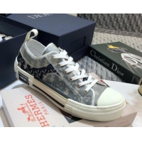 New Style Dior B23 Low-top Sneakers in Blue Oblique Canvas 92634