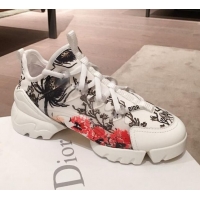 Best Quality Dior D-Connect Dioramour Sneakers in Flora Print Fabric 92712 2020