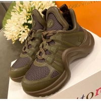 AAAAA Louis Vuitton Mesh LV Archlight Sneaker 71339 Green 2020