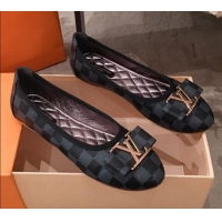 Best Price Louis Vuitton Damier Graphite Canvas LV Bow Flat Ballerina 71426