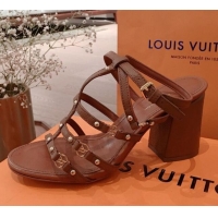 Lower Price Louis Vuitton Roma Sandal 75mm 72103 Brown 2020