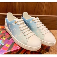 Grade Quality Louis Vuitton Frontrow Fade Out Sneakers 72107 Blue 2020