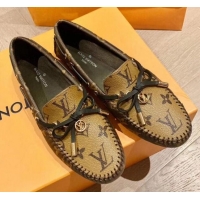 Super Quality Louis Vuitton LV Circle Gloria Flat Loafers Monogram Reverse Canvas 72111