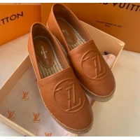 Best Price Louis Vuitton Leather LV Circle Starboard Flat Espadrille 72118 Brown 2020