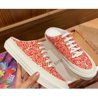 Sumptuous Louis Vuitton Crafty Stellar Open Back Sneakers Red/White 80734