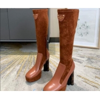 Good Quality Louis Vuitton Podium Platform High Boots 81731 Brown