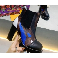 Sumptuous Louis Vuitton LV x LoL Star Trail Ankle boots 83126 Blue 2020