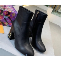 Sumptuous Louis Vuitton Bliss Ankle Boots with LV Band Heel 83130 Black/Gold 2020