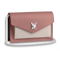 Famous Brand Louis Vuitton Original MYLOCKME Chain Bag M63471 pink&white