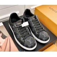 Fashion Louis Vuitton Luxembourg Sneakers in Black Monogram Canvas 83142