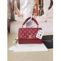 Traditional Discount Chanel Original Lather Flap Bag AS2044 red