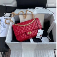 Popular Style Chanel 2.55 Calfskin Flap Bag A37586 red