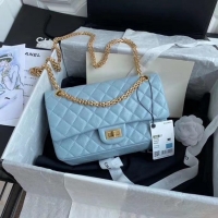 Trendy Design Chanel 2.55 Calfskin Flap Bag A37586 sky blue