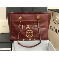 Good Product Promotional Chanel shopping bag A67001 Burgundy