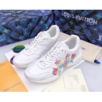 Lower Price Louis Vuitton Men's LV Trail Sneakers in Logo Printed Silky Calfskin 92733 2020