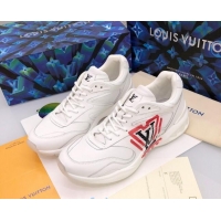 Low Cost Louis Vuitton Men's LV Trail Sneakers in Logo Printed Silky Calfskin 92738 2020