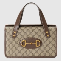 Discount Gucci Horsebit 1955 small top handle bag 627323 Brown