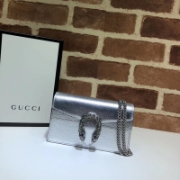 Traditional Discount Gucci Dionysus Leather Super mini Bag 476432 silver