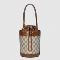 Good Taste Gucci Horsebit 1955 small bucket bag 637115 brown