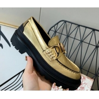 Low Price Dior x Shawn Explorer Platform Loafers in Gold Metallic 02172