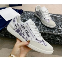 Purchase Dior Men's Sneakers in Printed Calfskin and Light Grey Suede 02261