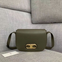 Well Crafted CELINE Original Leather Bag CL93123 blackish green