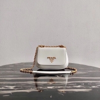 Promotional Prada Saffiano leather shoulder bag 2BD275 white