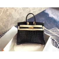 Best Grade Hermes Birkin Bag Original Leather crocodile HBK35 black