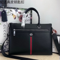 Top Grade Gucci Original Leather GG Briefcase Bag G78945 Black