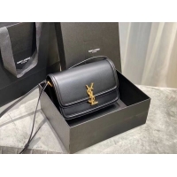 Popular Style SOLFERINO MEDIUM SATCHEL IN BOX SAINT LAURENT LEATHER Y63435 black