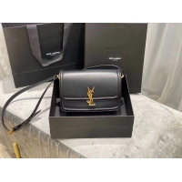 Popular Style SOLFERINO MEDIUM SATCHEL IN BOX SAINT LAURENT LEATHER Y63435 black