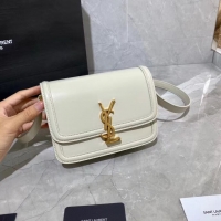 Buy Cheap SOLFERINO SMALL SATCHEL IN BOX SAINT LAURENT LEATHER 63430 white