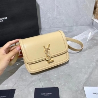 Good Looking SOLFERINO SMALL SATCHEL IN BOX SAINT LAURENT LEATHER 63430 Beige