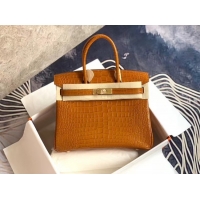 Best Product Hermes Birkin Bag Original Leather crocodile HBK35 brown