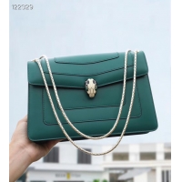 Most Popular Bvlgari Serpenti Forever leather crossbody bag 20288 Emerald