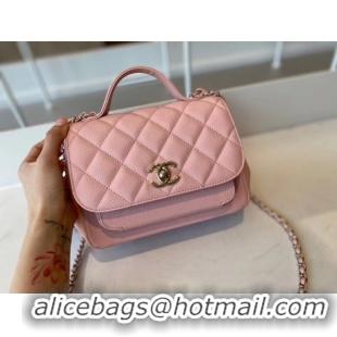 Super Quality Chanel small flap bag Calfskin & Gold-Tone Metal A93749 pink