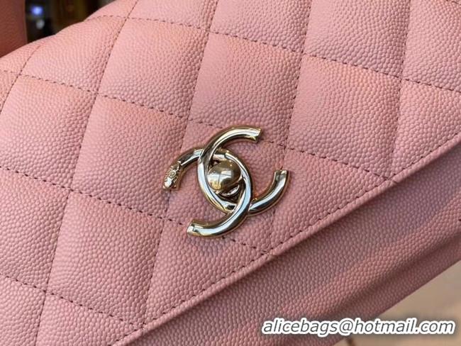 Super Quality Chanel small flap bag Calfskin & Gold-Tone Metal A93749 pink