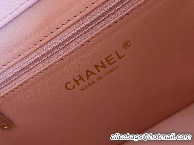 Super Quality Chanel small flap bag Calfskin & Gold-Tone Metal A93749 pink